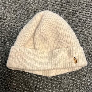 Polo by Ralph Lauren Cream Knit wool Hat